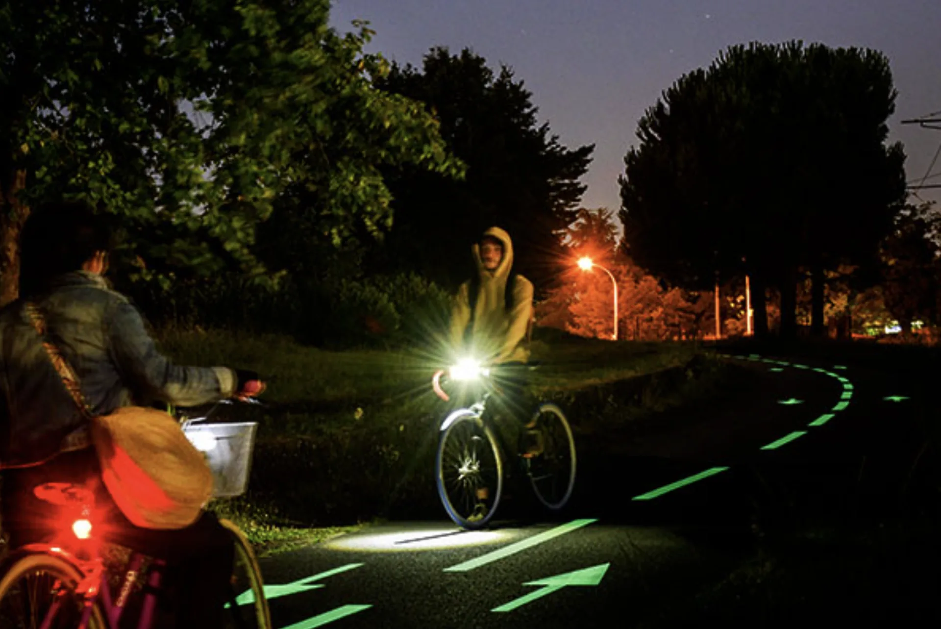 LuminoKrom photoluminescent path marking for councils